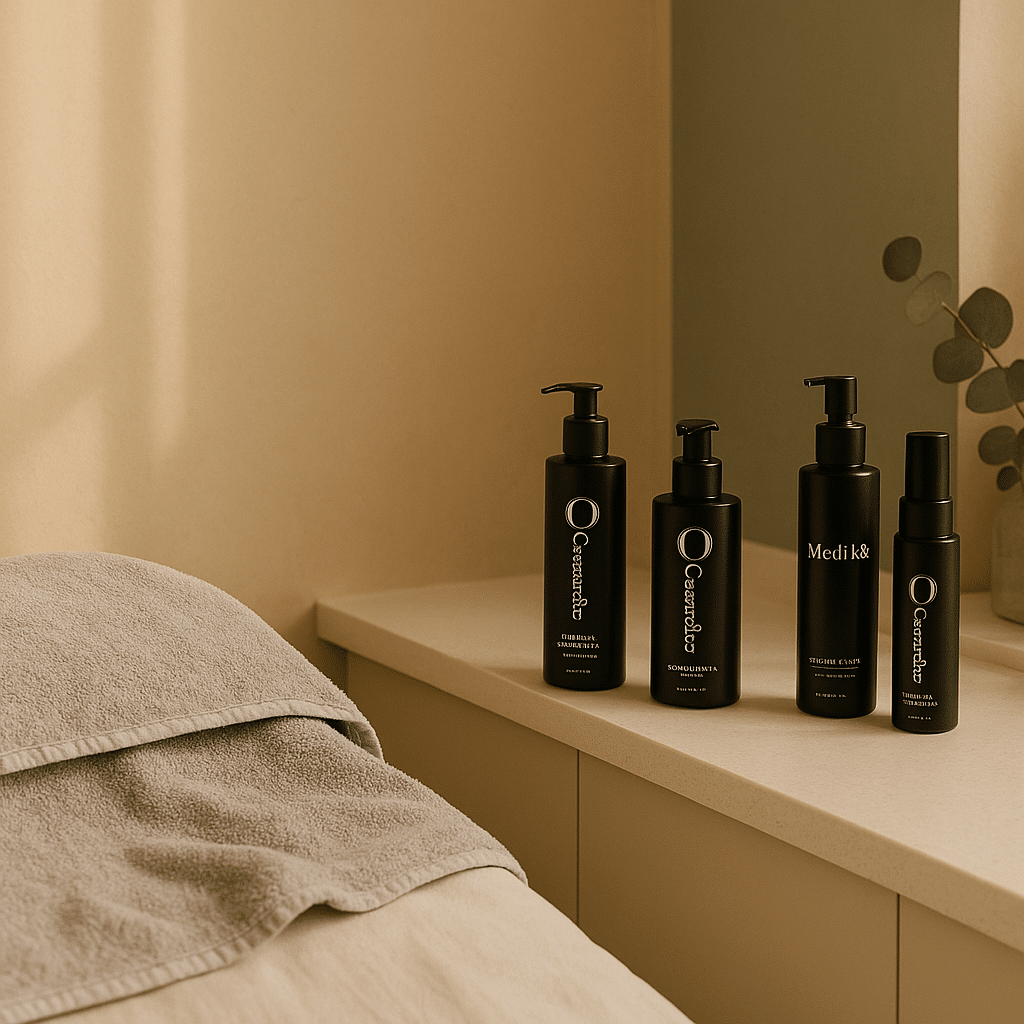 Skincare products for winter facials