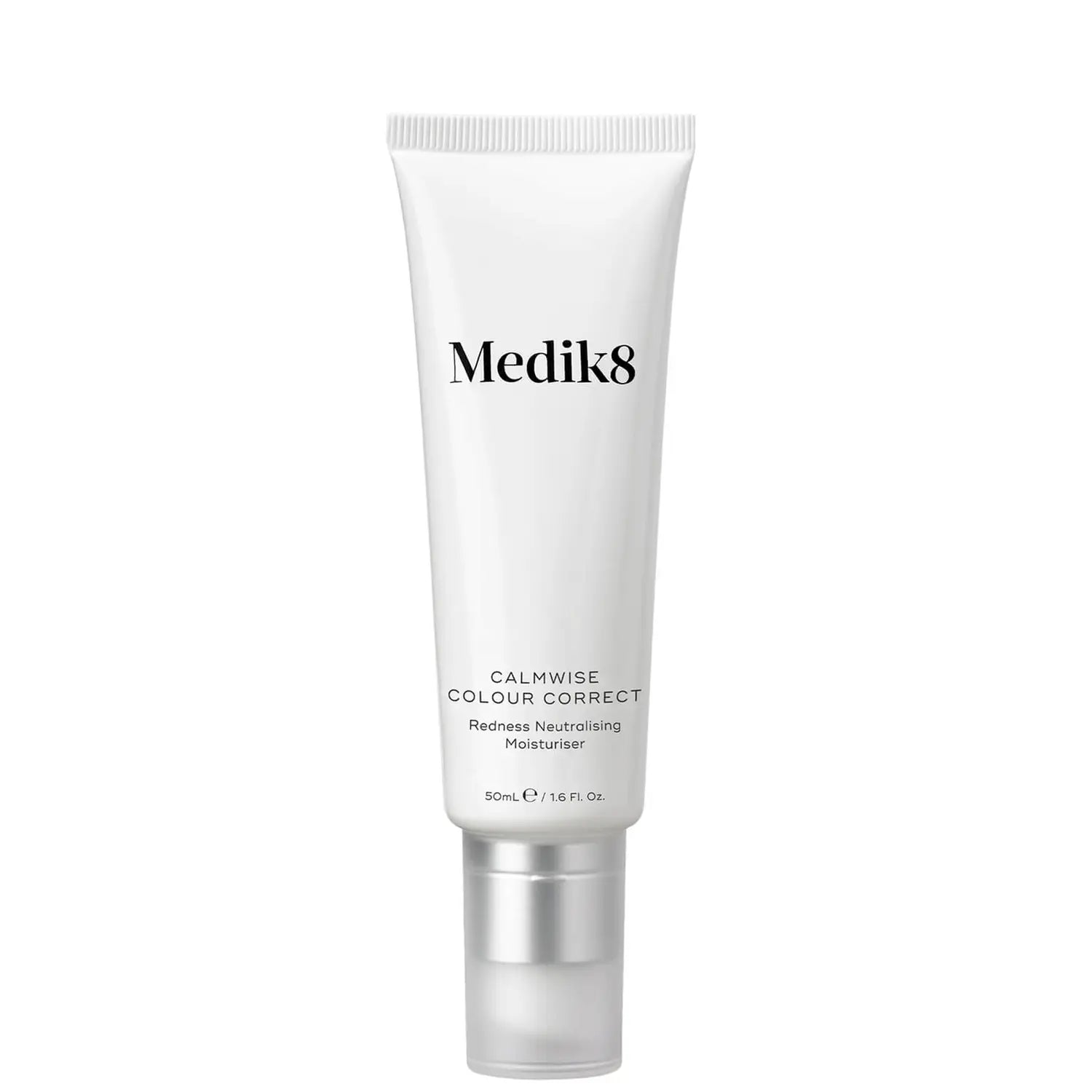 Medik8 Calmwise Colour Correct moisturizer in white packaging.