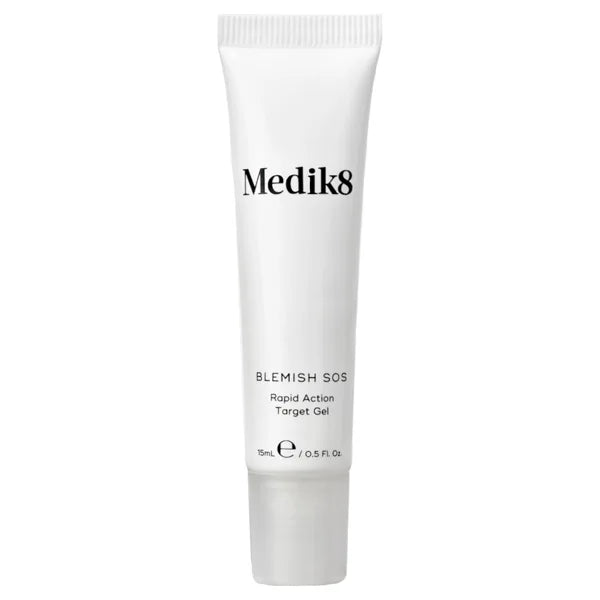 Medik8 Blemish SOS rapid action target gel tube.