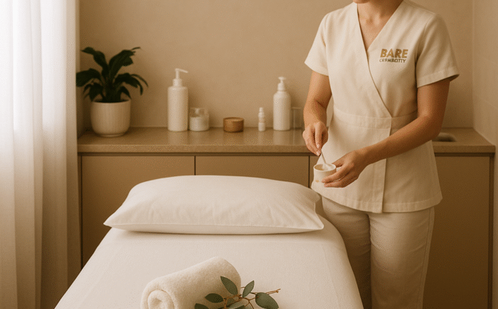 Spa treatment room