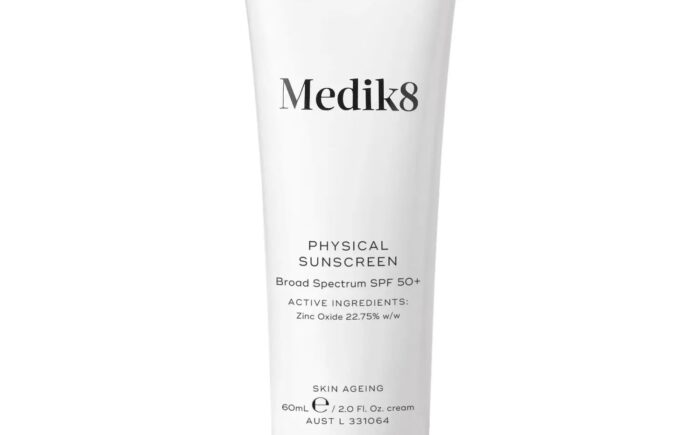 Medik8 Physical Sunscreen SPF 50+ tube, 60ml.