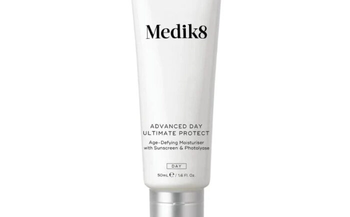 Medik8 Advanced Day Ultimate Protect moisturizer tube.