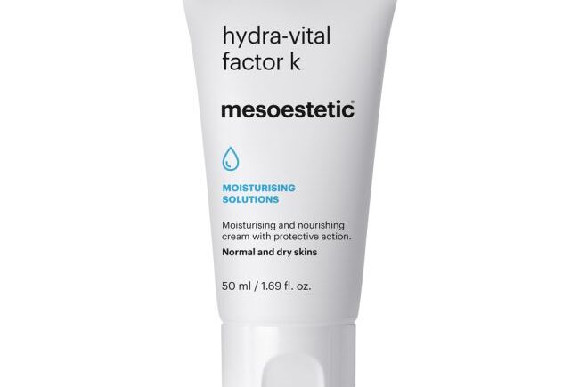 Hydra-Vital Factor K moisturizing cream for normal, dry skin.