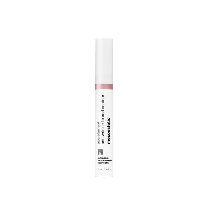 White skincare product tube with pink accent and text.