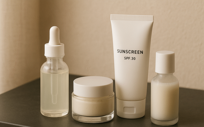 Skincare vanity table
