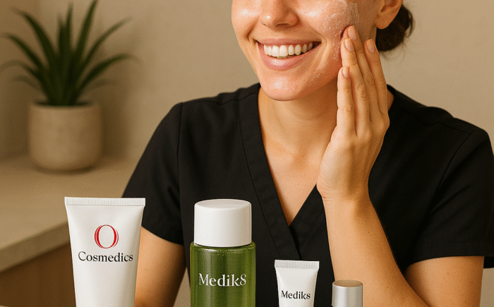 Spring skin renewal with exfoliation