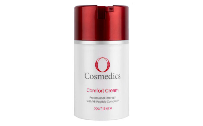 Red and white Cosmedics Comfort Cream bottle, 50g.