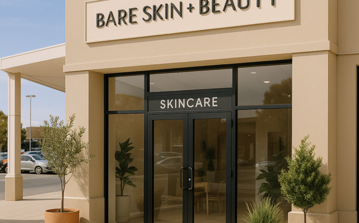 Skincare clinic exterior