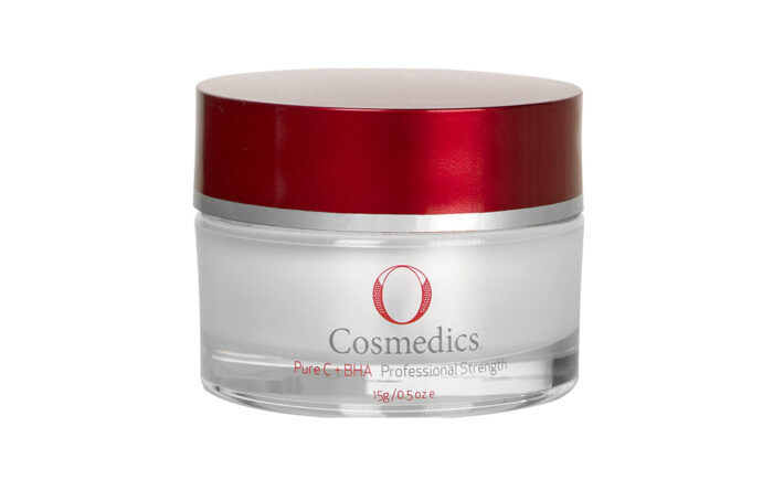 O Cosmedics Pure C + BHA cream jar.