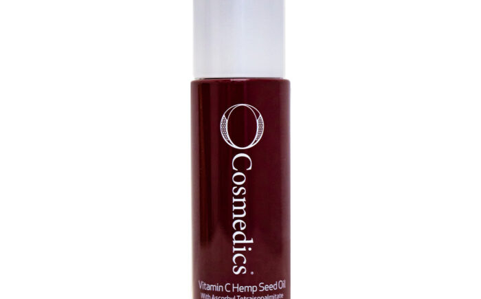 O Cosmedics Vitamin C Hemp Seed Oil bottle.