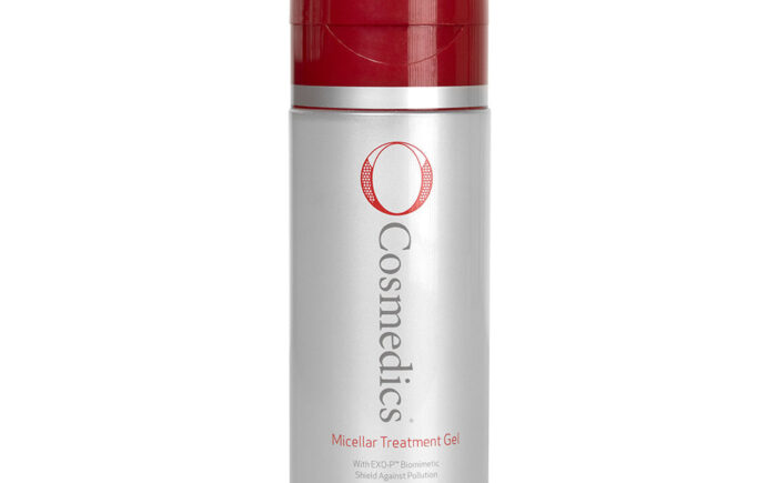 O Cosmedics Micellar Treatment Gel bottle on white background.