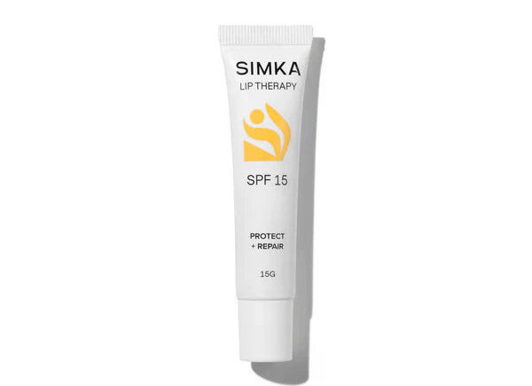 SIMKA Lip Therapy SPF 15 tube on white background.